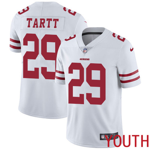 San Francisco 49ers Limited White Youth Jaquiski Tartt Road NFL Jersey #29 Vapor Untouchable